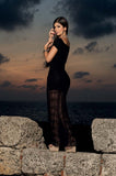 Black Lace Maxi Dress 4857 - Pole dancing shoes, Stripper shoes, stripper heels, pole shoes uk, Lingerie, Sexy dress, stripper clothes, Pleaser, Heels