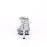 Fabulicious LIP-101SDT Clear , 5 Inch Heel, 3/4 Inch platform Slide