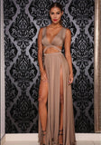 Sexy Dress Women Maxi Dress Cut Out Double Split. - Pole dancing shoes, Stripper shoes, stripper heels, pole shoes uk, Lingerie, Sexy dress, stripper clothes, Pleaser, Heels