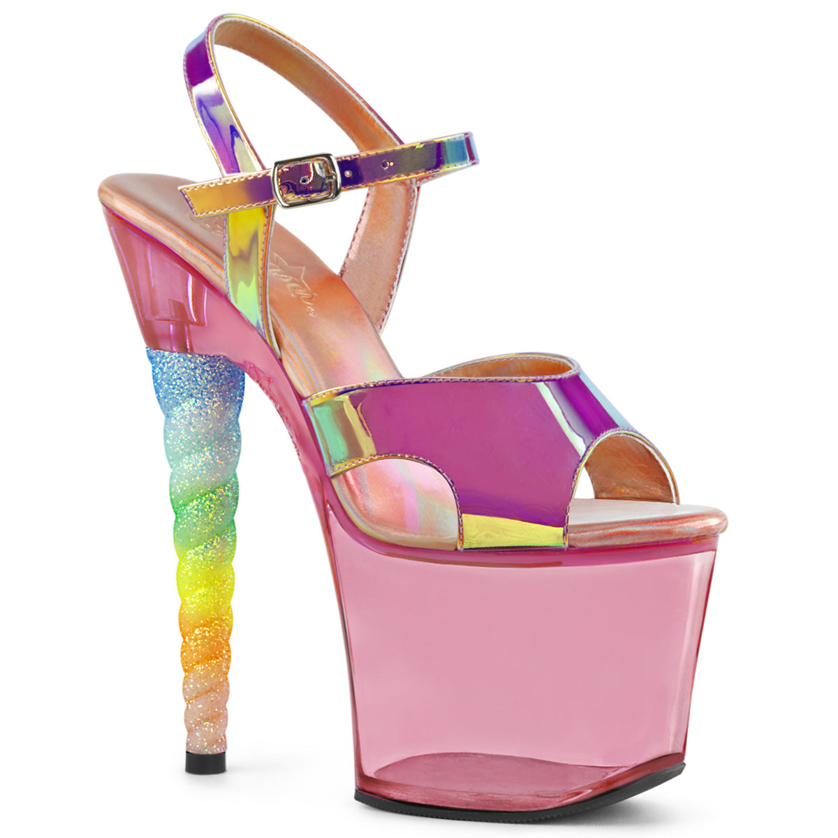 Rainbow pleaser heels clearance